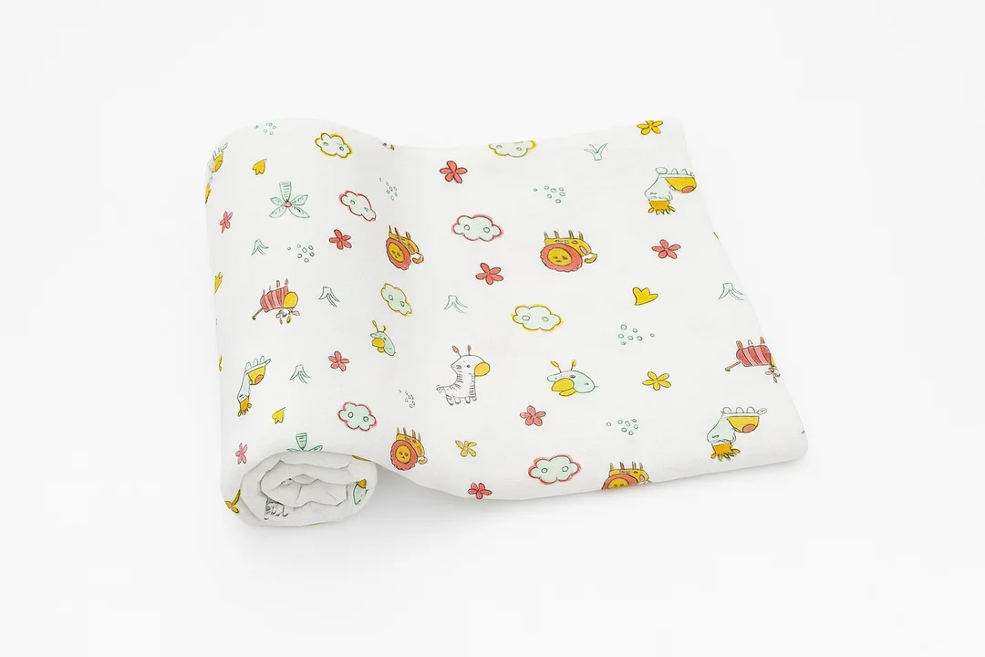 Muslin Cotton Swaddle Blankets Soft | Breathable Wraps for Newborns| Baby Boys & Girls| Organic & Lightweight for Sensitive Skin image 4