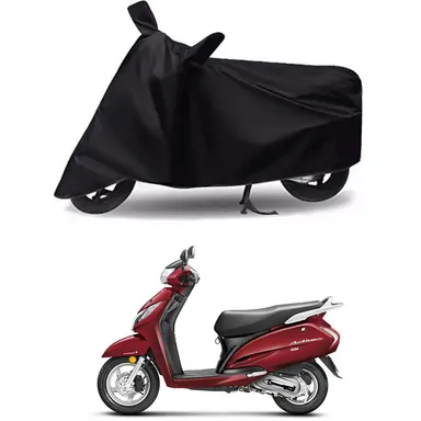 Honda Activa 125 Body Cover Waterproof, Dustproof | UV Protection Two Wheeler Scooty Cover | Durable Outdoor & Indoor Parking Protection [Black]