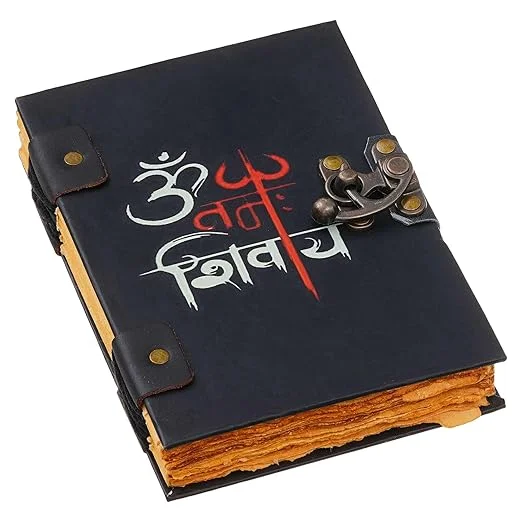 Handmade Journal Diary | Printed Cardboard | Buckle Lock | 200 Pages | Men and Women Notepad image 3