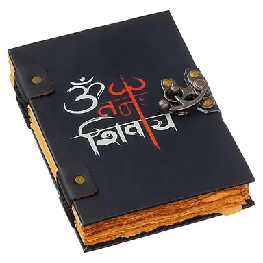 Handmade Journal Diary | Printed Cardboard | Buckle Lock | 200 Pages | Men and Women Notepad thumbnail 2