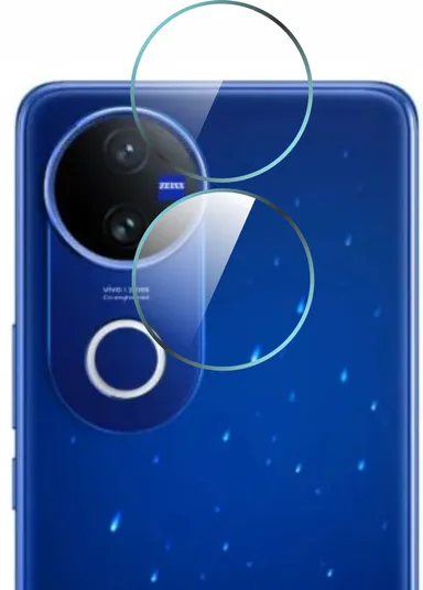 LiteKart Vivo V50 Back Camera Lens Protector | 9H Anti‑Scratch 3D Clear Glass | Pack of 2 thumbnail 0