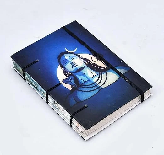 Little Crafts |Handmade Printed Cardboard Journal Diary with String Closure| Unruled 200 Pages| Personal Notebook for Men and Women | Eco-Friendly Notepad image 5