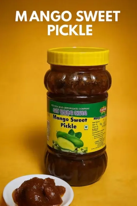 Homemade Odia Sweet & Spicy Mango Pickle (Aam Ka Achar) | Preservative‑Free | FSSAI & ISO Certified | 500 g / 1 kg image 1