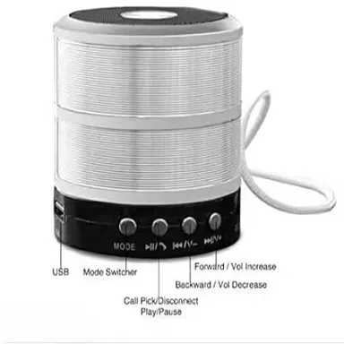 BassBoom™ 5-in-1 Wireless Bluetooth Party Speaker with 5000mAh Battery, FM Radio, USB & AUX | Portable Powerful Bass Speaker – Black Edition thumbnail 1