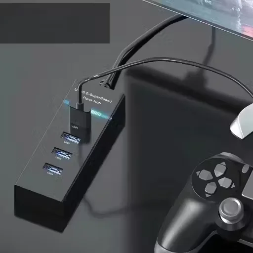 ETAR USB 3.0 4‑Port Hub SuperSpeed 5Gbps High Speed Compact Plug | Play USB Hub for Laptop PC Gaming OTG Expand USB Ports Connect Multiple Devices  image 3