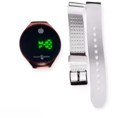 Kids Touch Panel LED Digital Sports Watch with Synthetic Strap Battery‑Powered LED Time Display Sporty Waterproof Trendy Boys Girls Casual Outdoor Wristwatch thumbnail 2