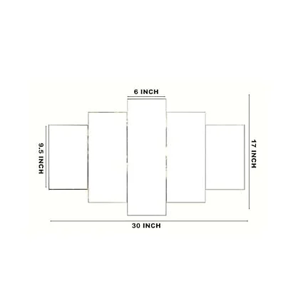 MDF Framed 3D Wall Painting Set of 5 | Large 17x30 inch | Living Room Bedroom Décor | Big Size Home Decoration Wall Art image 2