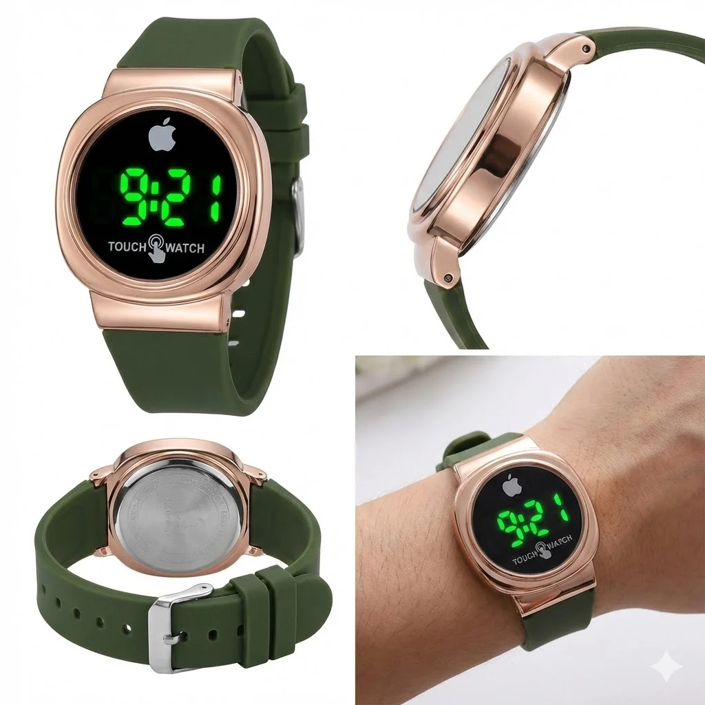 Digital Watch for Men Waterproof 3 ATM Dual Display Timepiece with Synthetic Strap Multifunction LED Backlight Alarm Stopwatch Casual Fashion Sport Wristwatch image 1