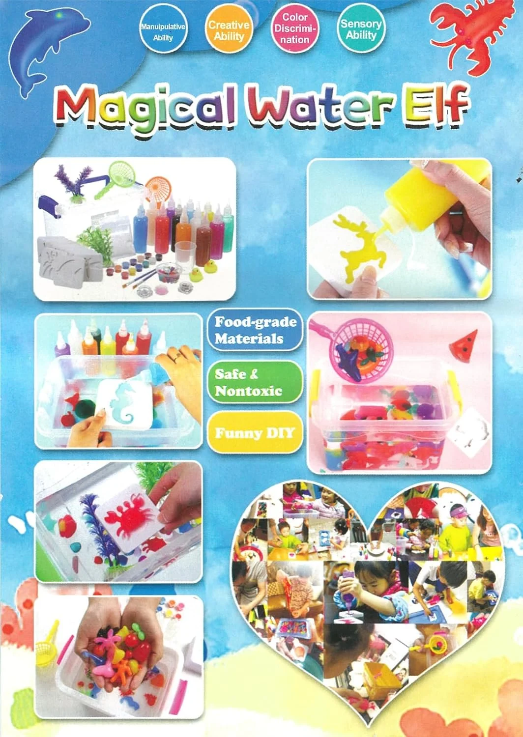 Magic Water ELF Toys | Creative 3D Handmade Magic Gel DIY Kit for Kids | Educational Craft Toy image 4