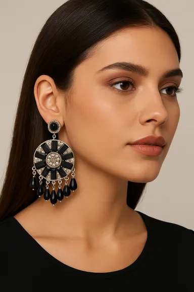 Trendy Party Wear Grey Earrings Combo | Women & Girls | Lightweight, Stylish thumbnail 0