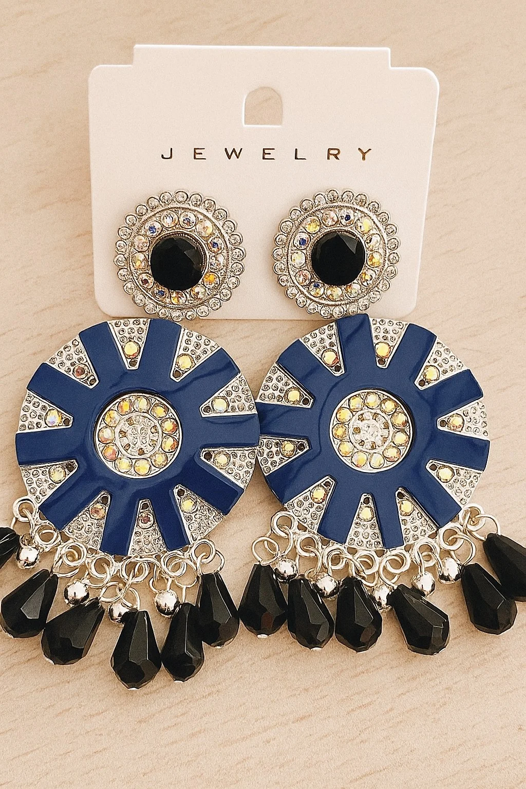 Trendy Grey Party Wear Earrings Combo for Women & Girls Lightweight Stylish Alloy Studs Hoops Drop Set – Daily, Festive & Gift Option image 2