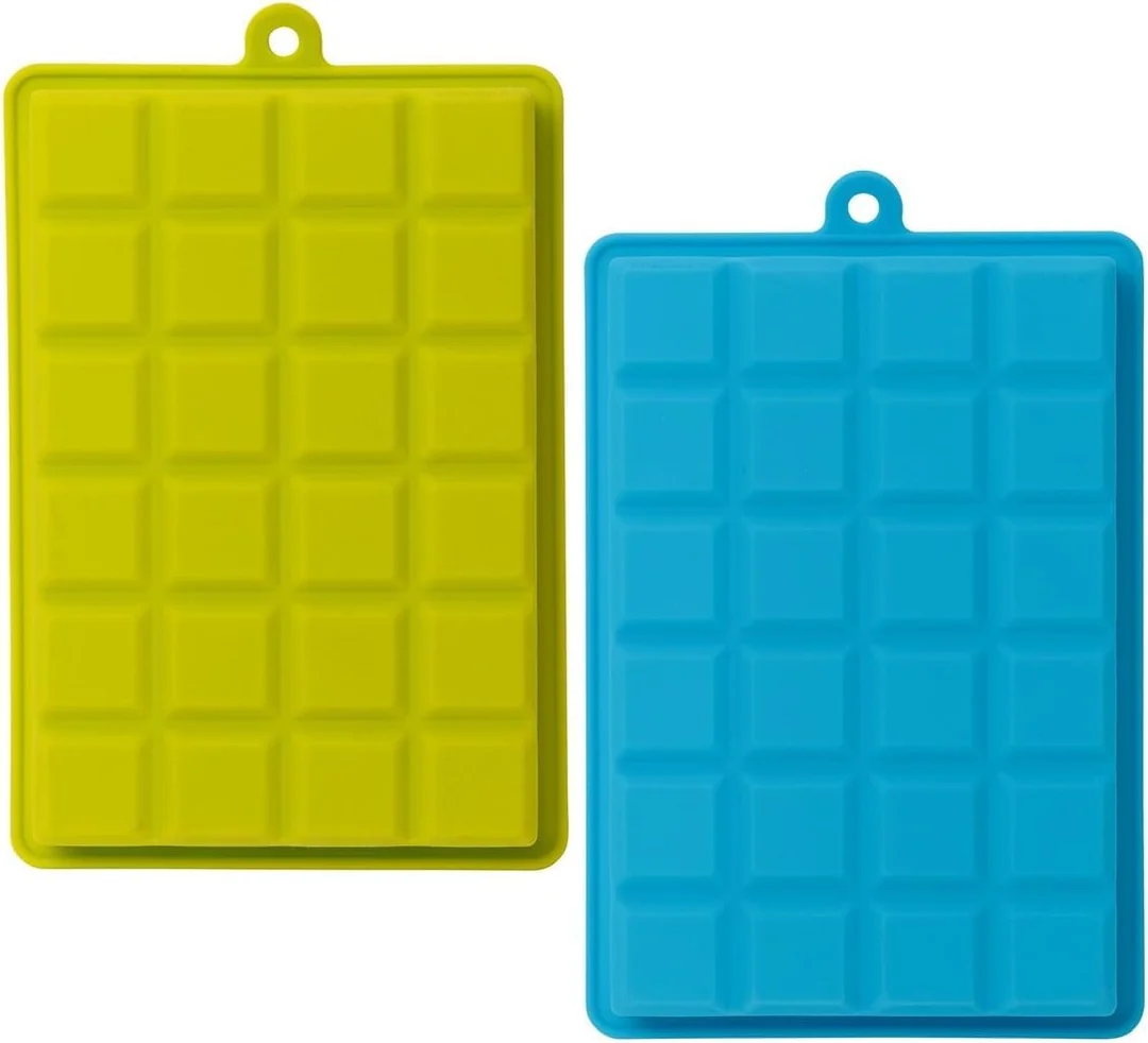 Silicone Ice Cube Trays 2 Pack | 24 Cavity Multicolor BPA-Free  image 4