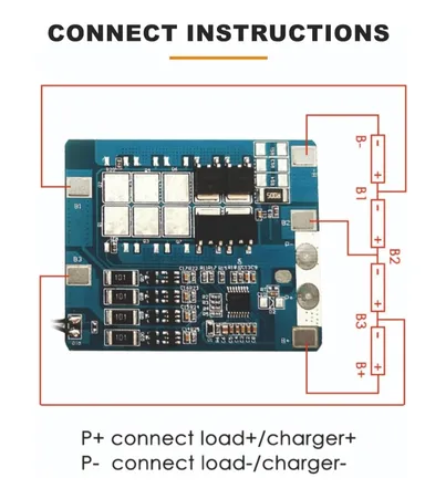 High Current Battery Management System | Overcharge| Over-discharge & Short Circuit Protection LiFePO4 BMS 4S 6A | 12V   thumbnail 3