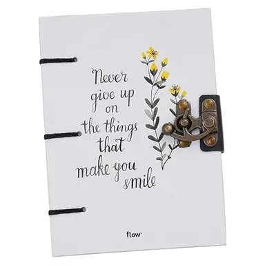 Handmade Printed Cardboard | Journal Diary with Buckle Lock | 200 Pages Notepad for Men & Women | Office & Personal Writing Diary thumbnail 3