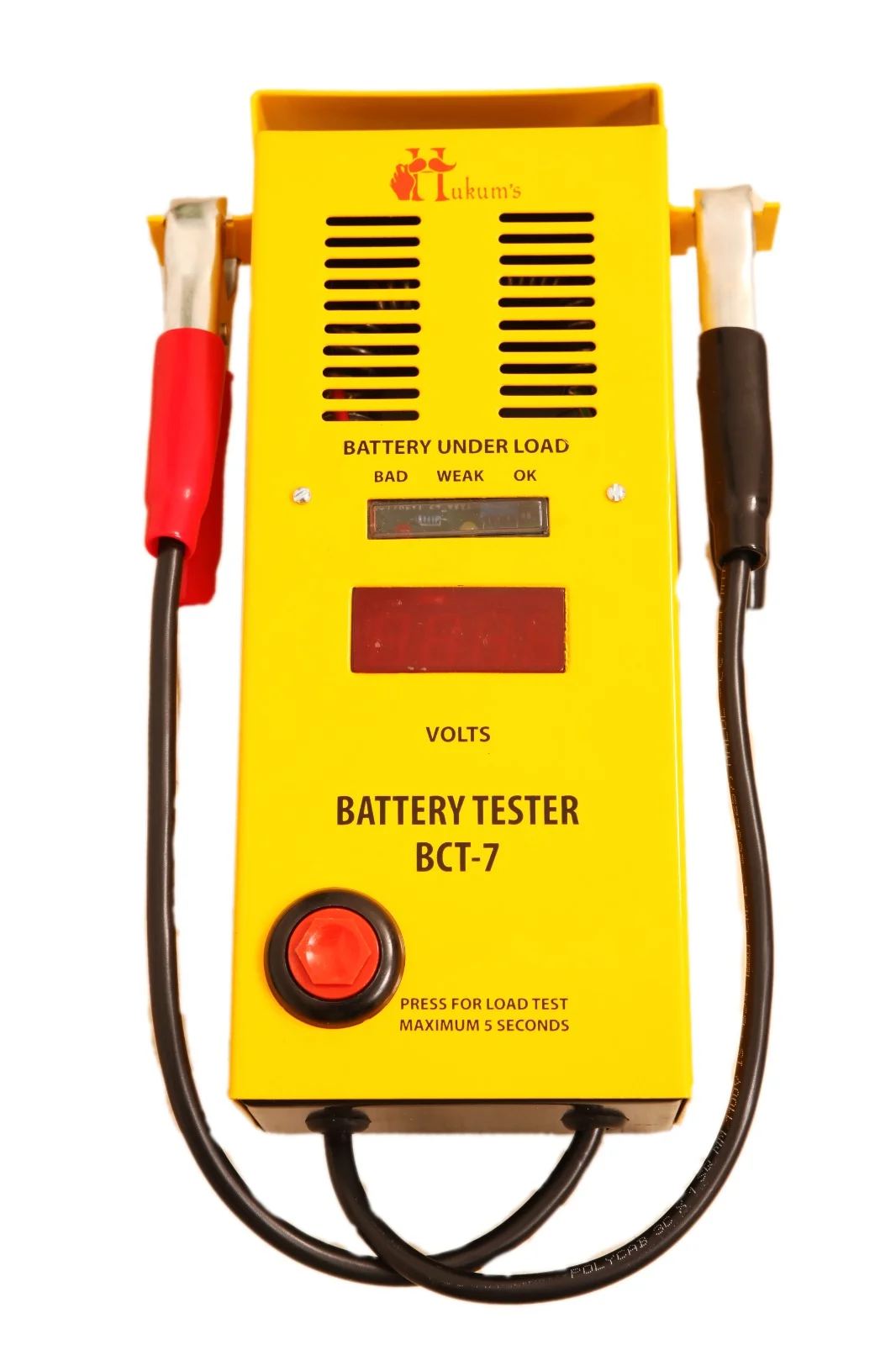 Hukums Battery Load Tester for Car Batteries | 12V, Digital Display, BCT 7 | Vehicle & Garage Use| Portable Diagnostic Tool image 1