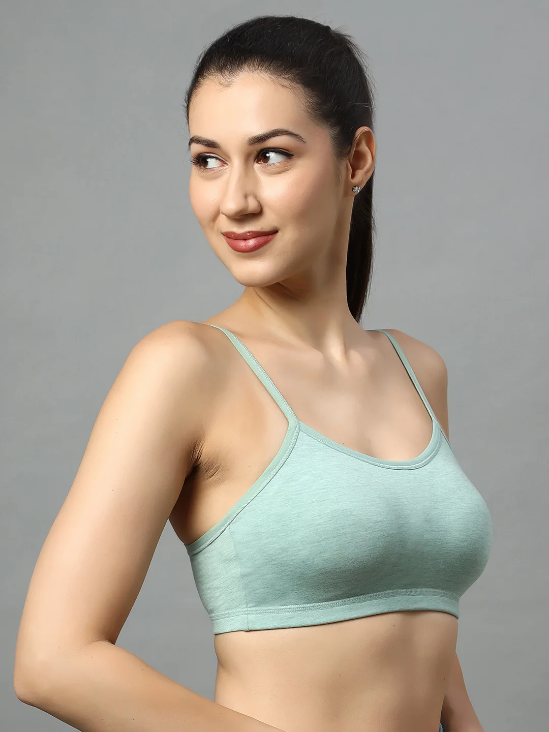 Women’s Non Padded Sports Workout Bra | Wireless, Lightweight | Gym & Yoga Ready image 2