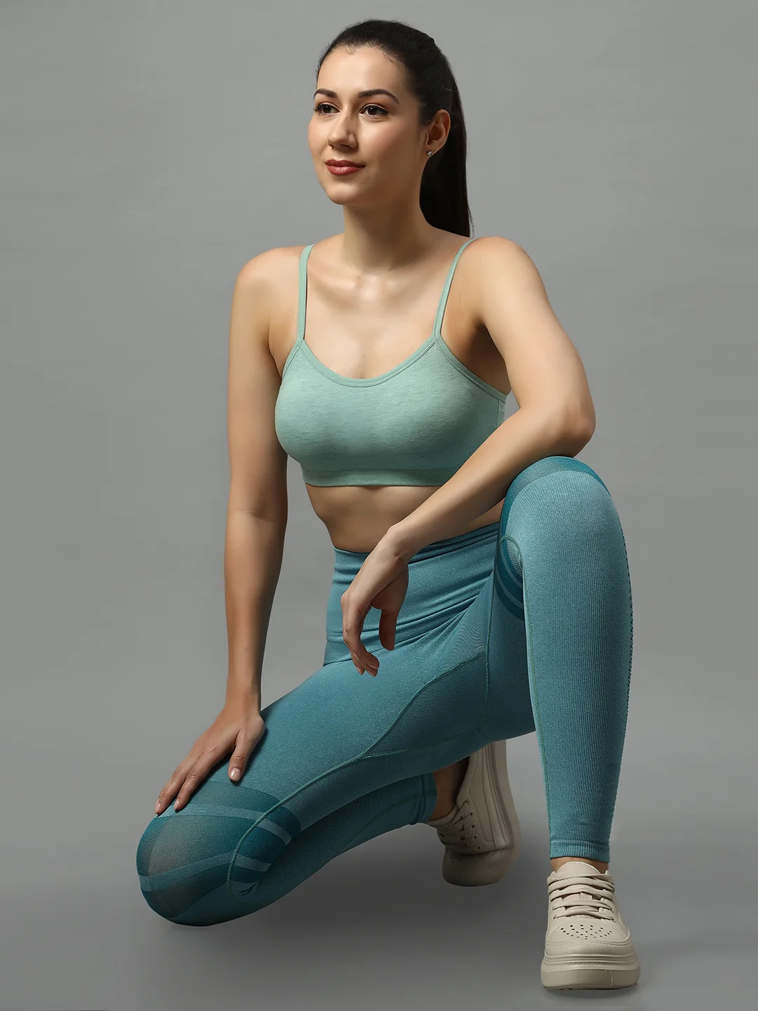 Women’s Non Padded Sports Workout Bra | Wireless, Lightweight | Gym & Yoga Ready image 6