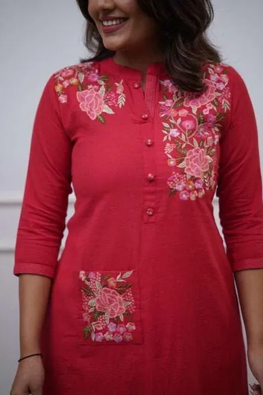 Cotton Printed Straight Kurti with Pant | Casual Daily Wear Kurta Set for Women | Office & College Outfit thumbnail 1