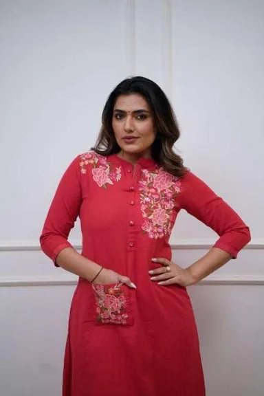 Cotton Printed Straight Kurti with Pant | Casual Daily Wear Kurta Set for Women | Office & College Outfit thumbnail 3