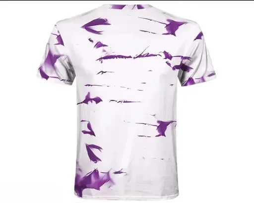 Men’s Allover Printed Round Neck Cotton T-Shirt XL | Stylish Casual Wear | Breathable Fabric image 2