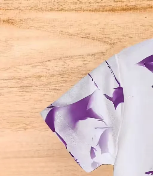 Men’s Allover Printed Round Neck Cotton T-Shirt XXL | Stylish Casual Wear | Breathable Fabric image 4