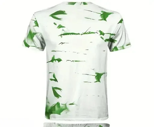 Men’s Allover Printed Round Neck T-Shirt| Stylish Sublimation Cotton Tee | Size XL| Comfortable Bold Casual Wear image 4
