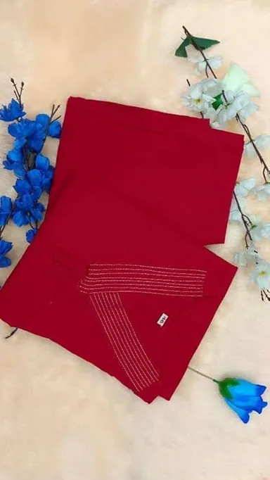 Women’s Cotton Co-ord Set Kurti with Pant | A-Line Straight, Maroon| Daily & Office Wear thumbnail 1