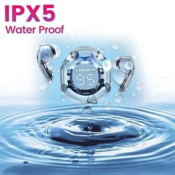 ULTRAPOD MAX TWS Earbuds | Bluetooth 5.3 + ENC| Transparent Case| Digital Display|13mm HD Bass|Long Battery| Premium Wireless Earphones thumbnail 1