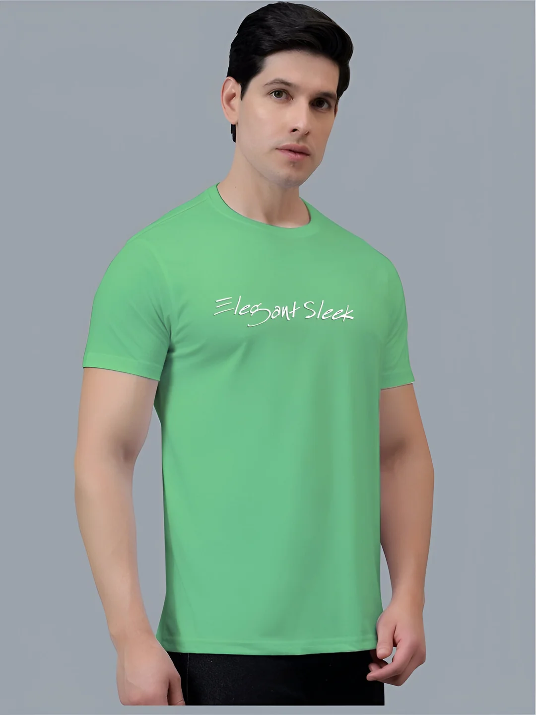 Elegant Sleek Round Neck Tshirt| Cotton Comfort| Casual Wear| Men & Women |Soft Fabric| Breathable image 1