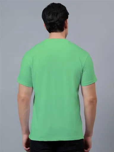 Elegant Sleek Round Neck Tshirt| Cotton Comfort|  Casual Wear| Men & Women |Soft Fabric| Breathable thumbnail 1