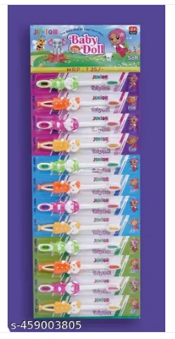 Kids Toothbrush | Premium Soft Medium Bristle | Child Friendly BPA-Free Toothbrush Set |Pack of 12 thumbnail 1