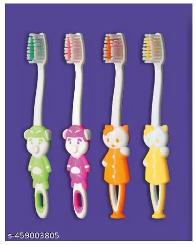 Kids Toothbrush | Premium Soft Medium Bristle | Child Friendly BPA-Free Toothbrush Set |Pack of 12 image 3