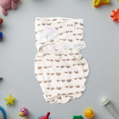 Infant Baby Wrap for 0-6 Months | Soft Cotton Swaddle with Cute Animal Prints | Breathable, Machine Washable Baby Blanket | Perfect Newborn Gift thumbnail 2