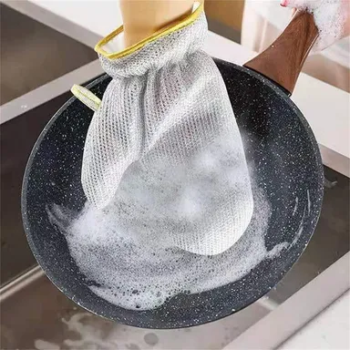 Stainless Steel Wire Dishwashing Gloves | Non‑Scratch, Heat‑Insulated, Durable | 1 Pair thumbnail 3
