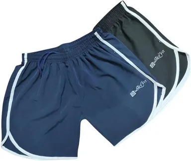 WHEY Fit Men's Multicolor Polyester Gym Shorts | Breathable & Lightweight | Comfortable Activewear for Running & Workouts I PACK OF 2