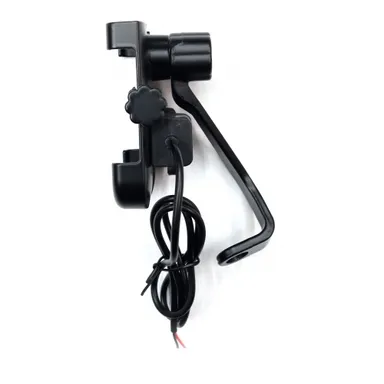 TechGear USB Mobile Holder Stand | Adjustable Portable Desk Mount | Compatible with iPhone & Android | Black  thumbnail 2