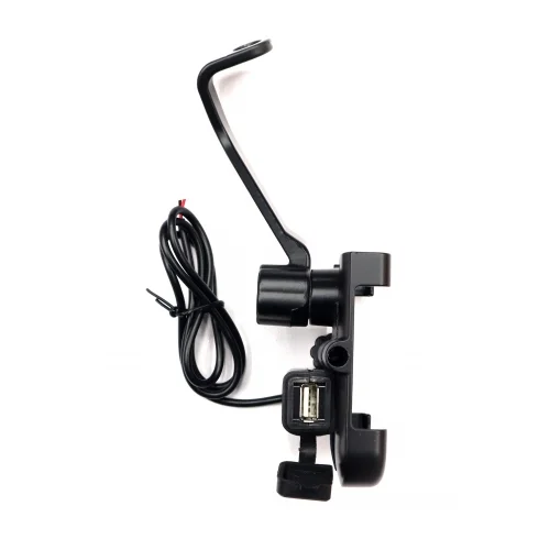 TechGear USB Mobile Holder Stand | Adjustable Portable Desk Mount | Compatible with iPhone & Android | Black image 4
