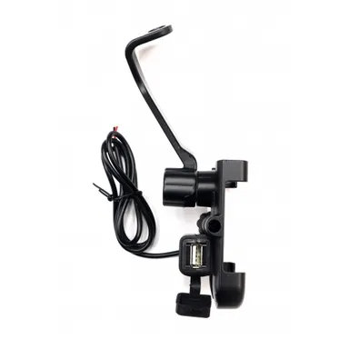 TechGear USB Mobile Holder Stand | Adjustable Portable Desk Mount | Compatible with iPhone & Android | Black  thumbnail 3