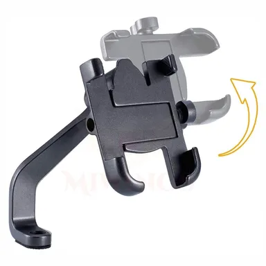 Universal Bicycle Phone Mount Holder | Adjustable Handlebar Clamp | Black | Compatible with All Smartphones