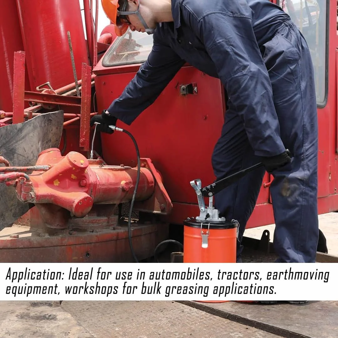 Driger 10kg Heavy Duty Bucket Grease Pump | Hand Operated | Variable Pressure | Industrial High Volume Lubrication image 4