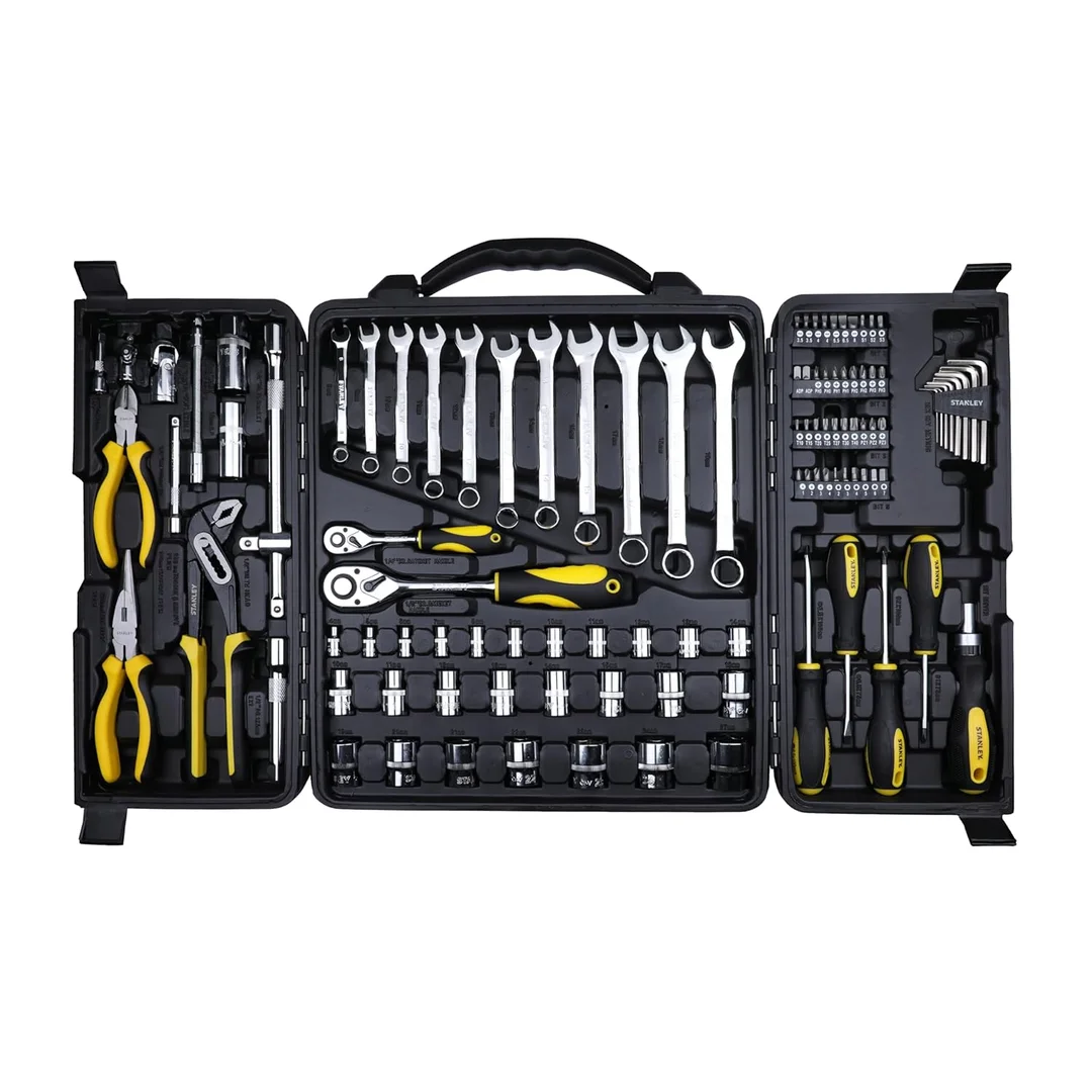 Stanley 110‑Piece Multi Tool Set | STMT81243 | Socket| Ratchet & Bits Combo Kit for Home & Workshop image 1