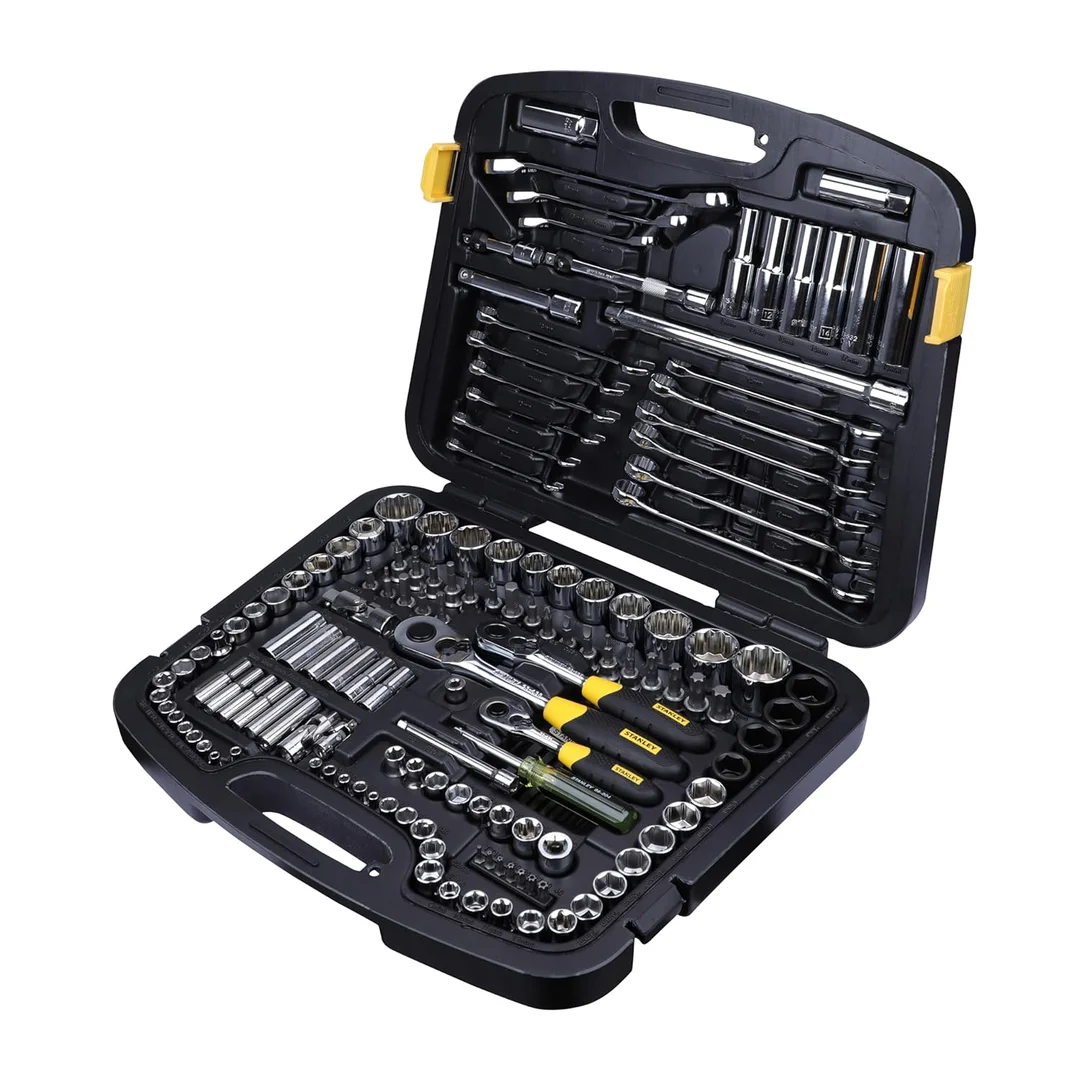 Stanley 150 Pcs Master Tool Set | 94-181 Complete Professional Hand Tool Kit for Mechanics and DIY image 2