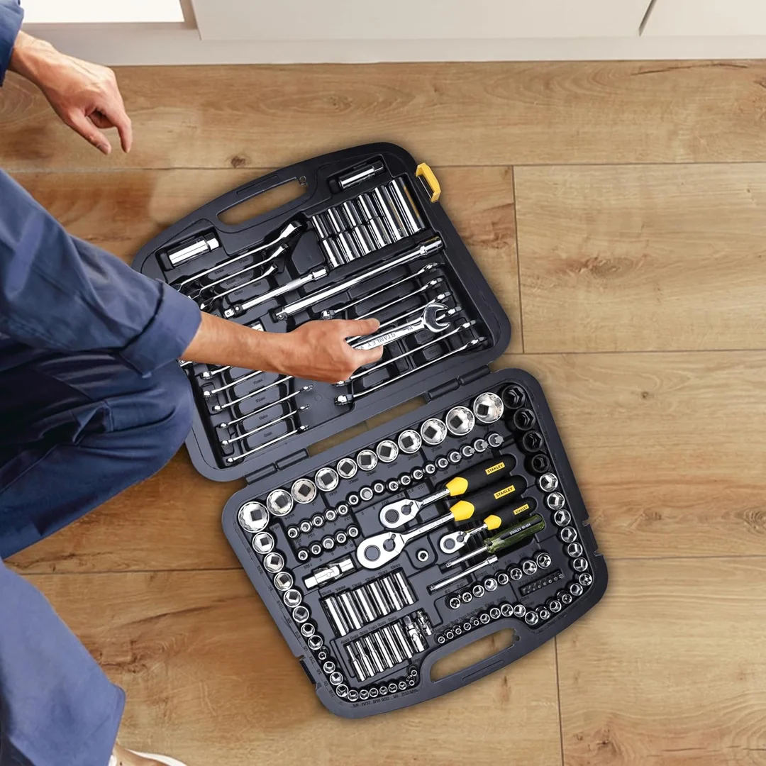 Stanley 150 Pcs Master Tool Set | 94-181 Complete Professional Hand Tool Kit for Mechanics and DIY image 3