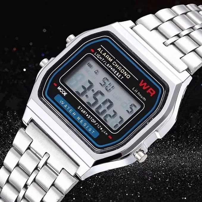 Vedu Digital Watch | Vintage Square Dial Unisex WR70 | Men Women| Pack of 1 image 3