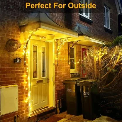 Golden LED String Lights | 15m Decorative Lights for Festivals| Parties & Home Décor | Battery-Powered| Energy-Efficient| Outdoor & Indoor Use  image 3