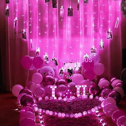 Pink LED Decorative String Lights 15m | Festival & Party Lighting | Indoor Outdoor Use image 4