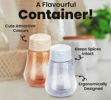 Salt and Pepper Spice Dispensers with Flip Top Lid Coco - Gray | Set of 2 pcs | Durable & Stylish thumbnail 0