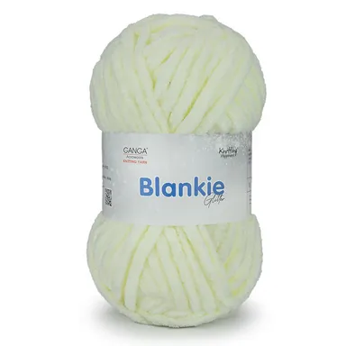 Ganga Acrowools Blankie Glitter Knitting Yarn | Super Soft Chenille Wool 100gm Pack of 4 | Off-White Crochet & Knitting Yarn for Sweaters Baby Wear Crafts thumbnail 0