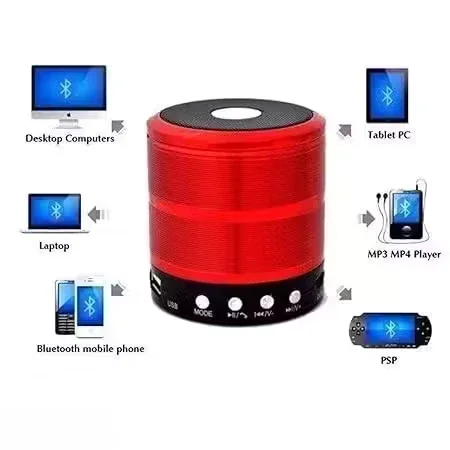 Blutap WS‑887 10W Deep Bass Wireless Bluetooth Speaker with 5000 mAh Battery, FM/USB/TF Card/AUX Portable Party Speaker for Indoor & Outdoor Music (~SEO‑rich title) image 3