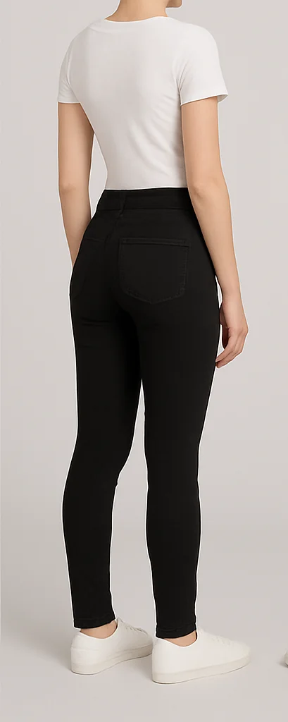 Super High Waist Jeans for Women | Slim Fit| High Rise Denim Pants | Stylish Daily Wear| Office Wear | Affordable image 2